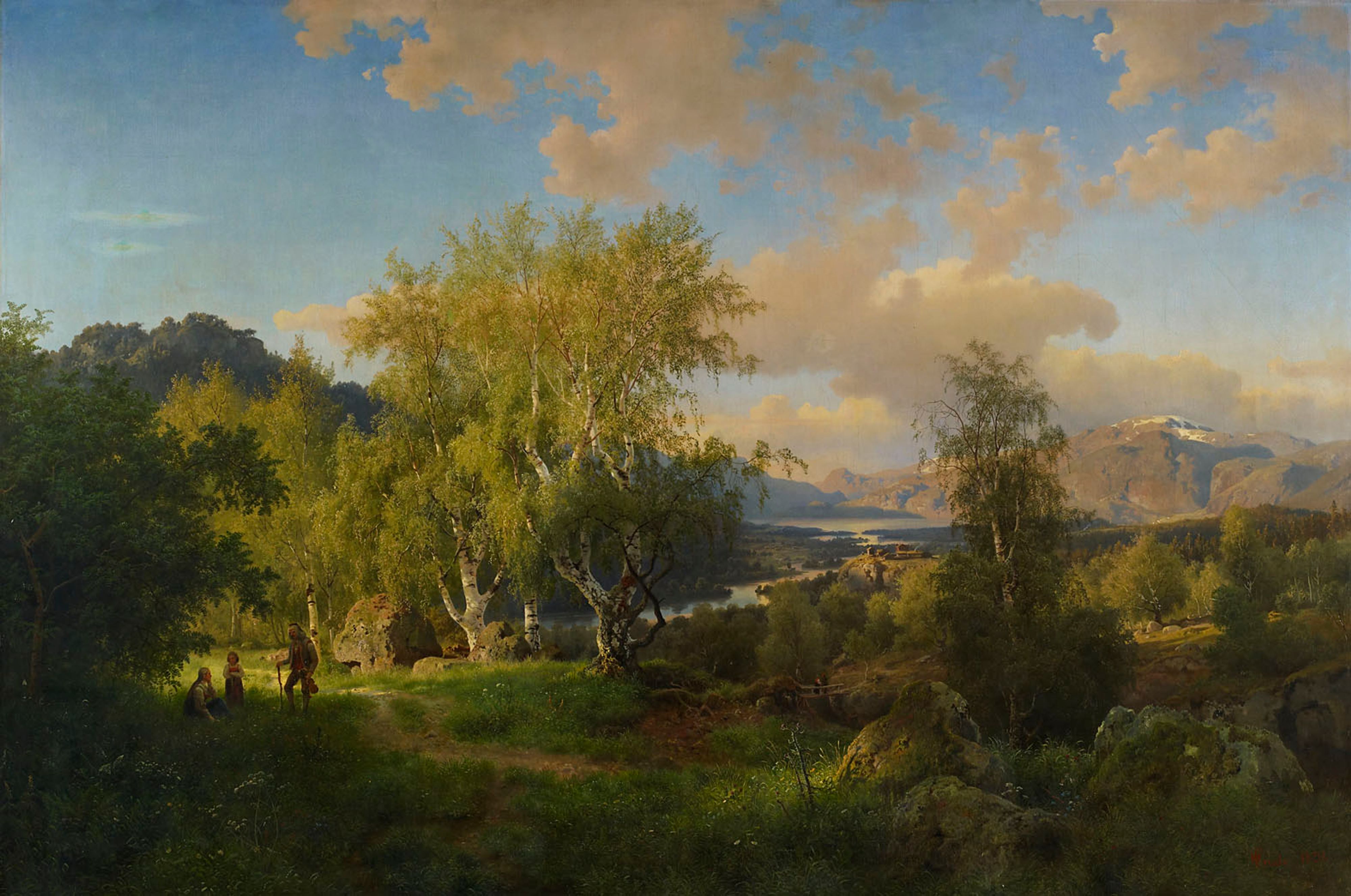 Hans Gude, Landscape from Ringerige