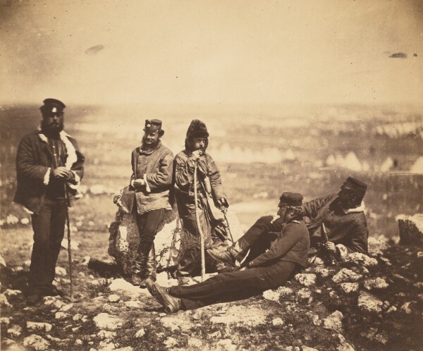 Roger Fenton, Officers of the 89th Regiment at Cathcarts Hill