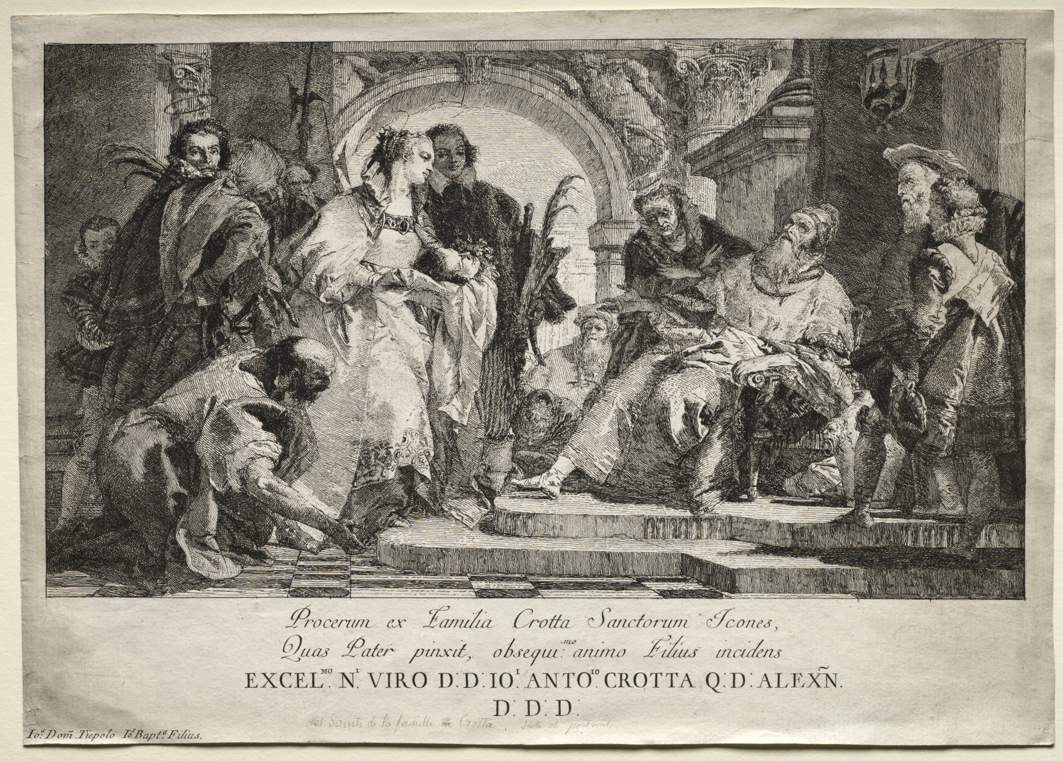 Giovanni Domenico Tiepolo, The Saints of the Crotta Family