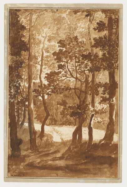 Nicolas Poussin, A Path Leading into a Forest Clearing