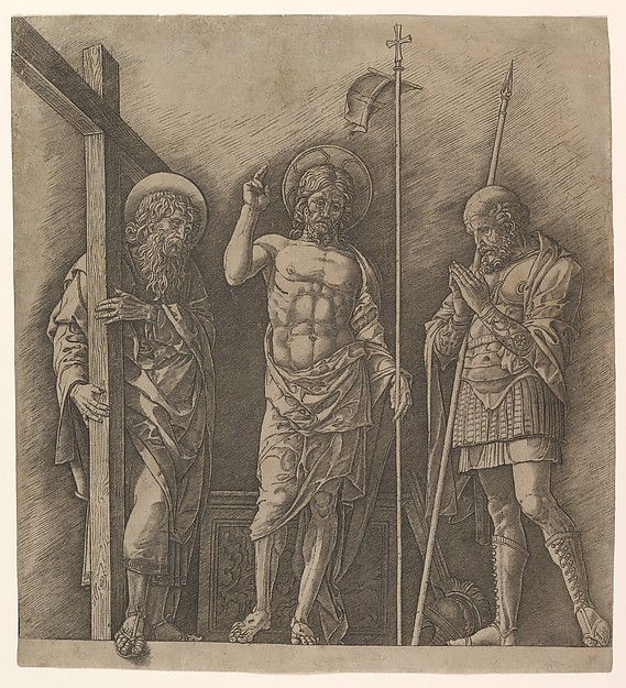 Andrea Mantegna, The Risen Christ between Saints Andrew and Longinus
