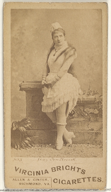 Allen & Ginter, Card 503, from the Actors and Actresses series (N45, Type 1) for Virginia Brights Cigarettes