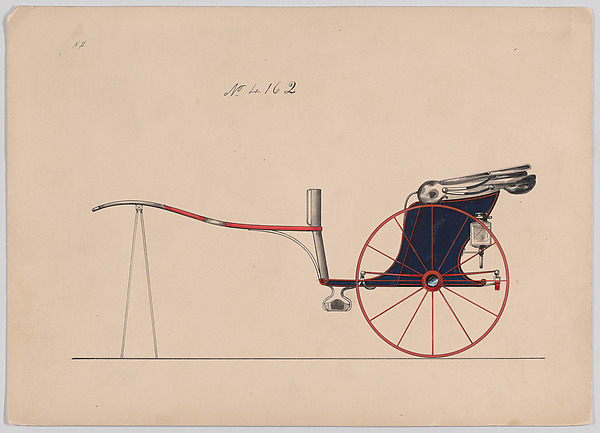 Brewster & Co., Design for Dog Cart or 2 Wheeler, no. 4162