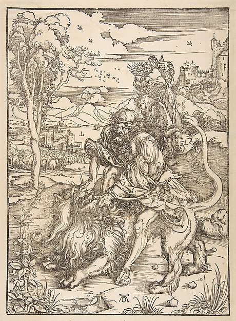 Albrecht Dürer, Samson Rending the Lion