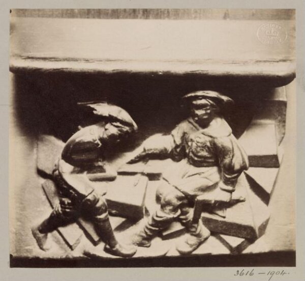 Atget, Jean-Eugène-Auguste, Church of SS Gervais et Protais, Miserere Seat, XVI Century, Paris, France