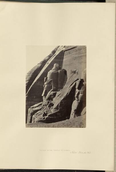Francis Frith, Facade of the Temple of Simbel, Nubia, From the West