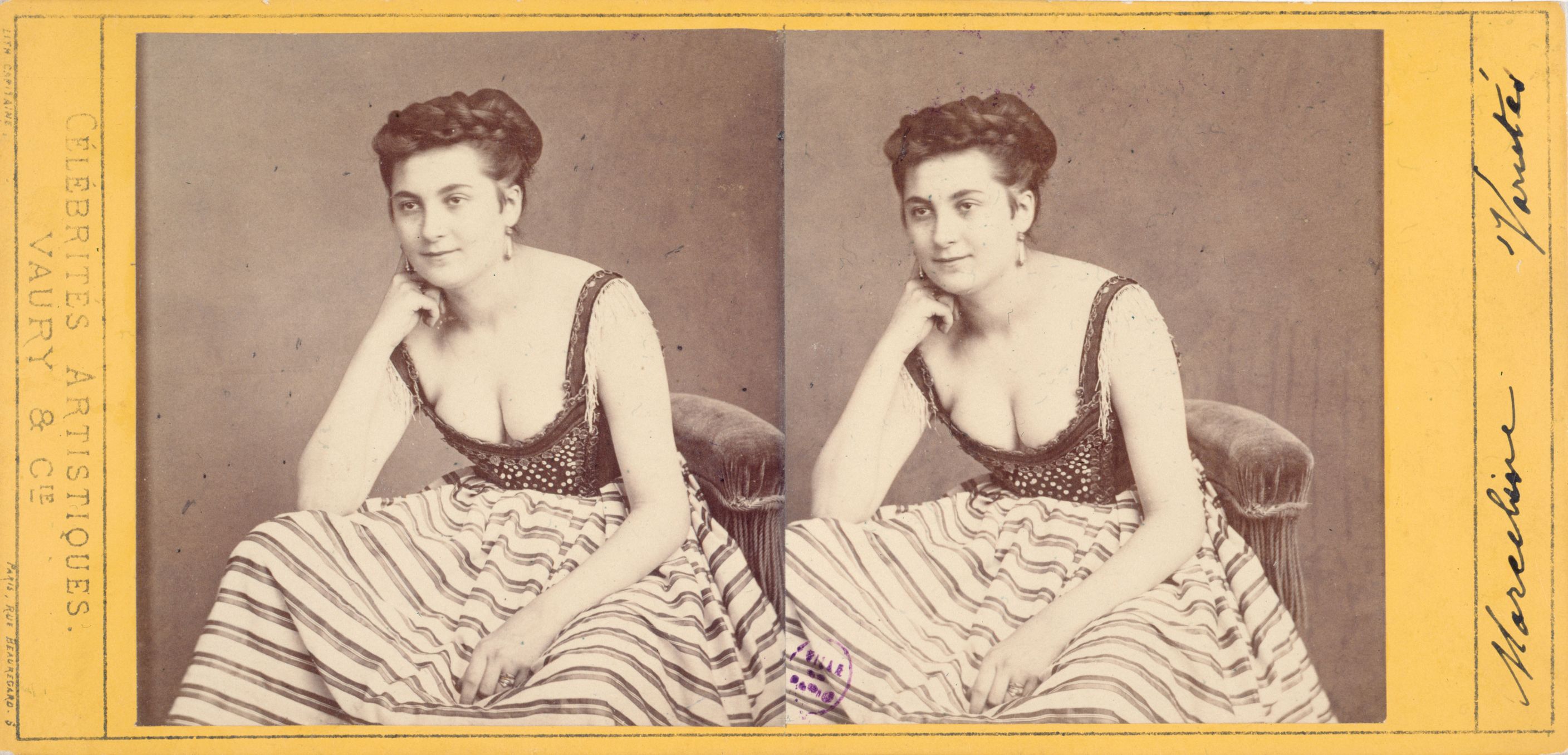 Vaury et Cie, Marceline, actrice au théâtre des Variétés.