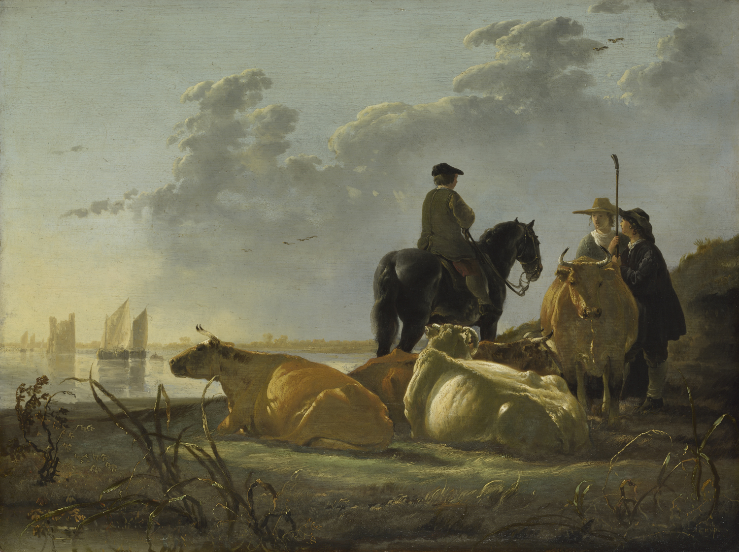 Aelbert Cuyp, Boeren en vee bij de Merwede