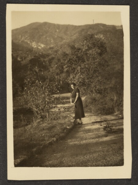 Louis Fleckenstein, [Woman on Path]
