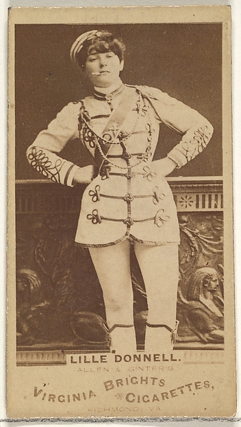 Allen & Ginter, Lille Donnell, from the Actors and Actresses series (N45, Type 1) for Virginia Brights Cigarettes