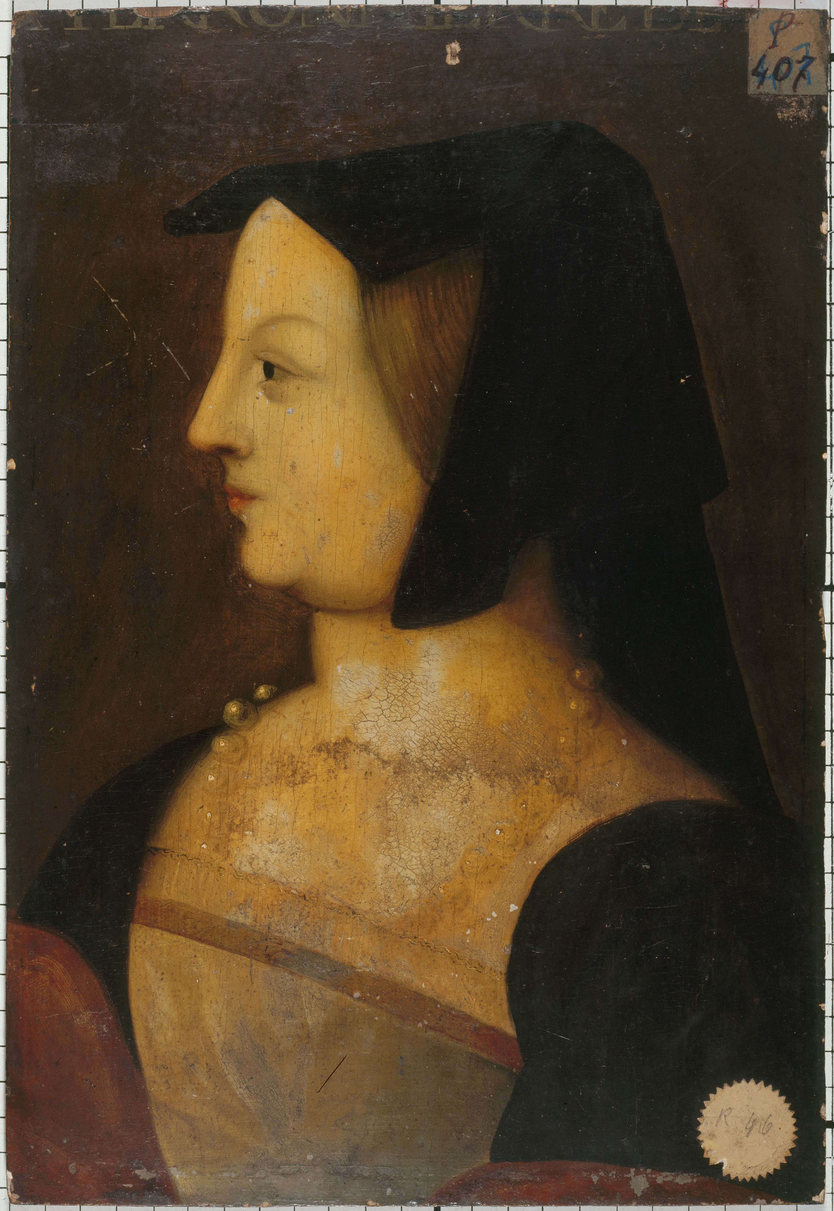 Anonyme, Portrait de femme, dit de la Belle Ferronnière.