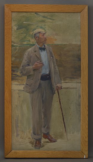 Franz Skarbina, George Moore, wohl nach 1900