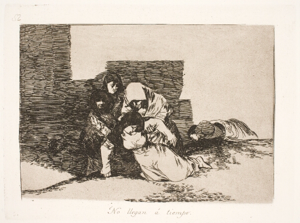 Francisco de Goya, De kom for sent (52)