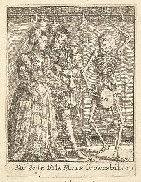 Wenceslaus Hollar, Bridal pair, from "Dance of Death"
