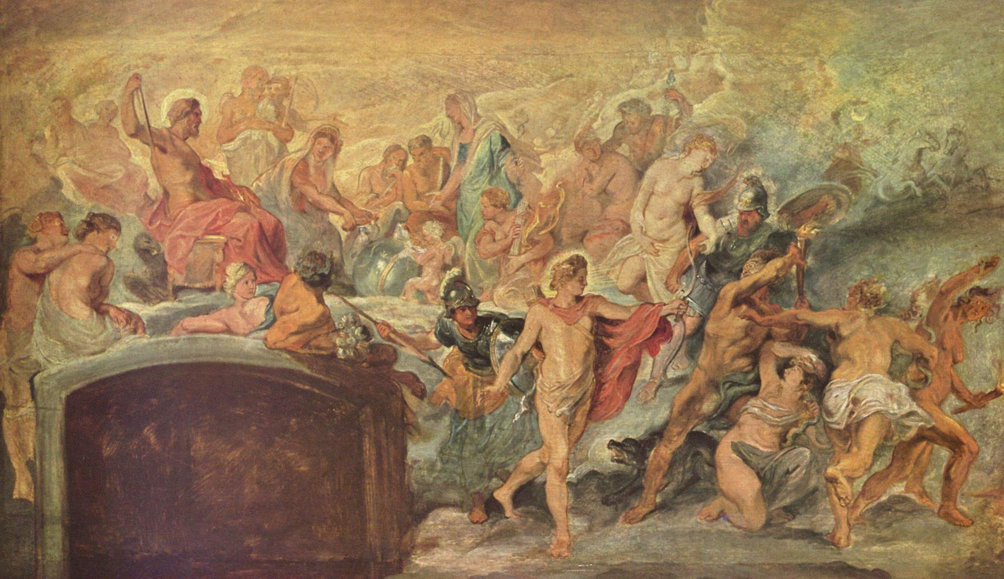 Peter Paul Rubens, The Council of Gods (Sketch for the Medici Cycle) No.14