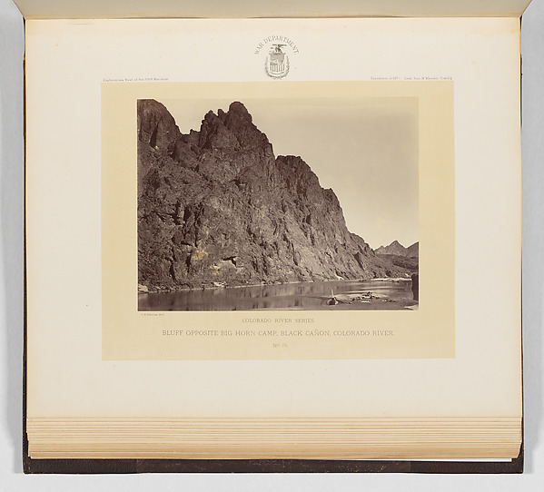 Timothy H. O'Sullivan, Bluff Opposite Big Horn Camp, Black Cañon, Colorado River