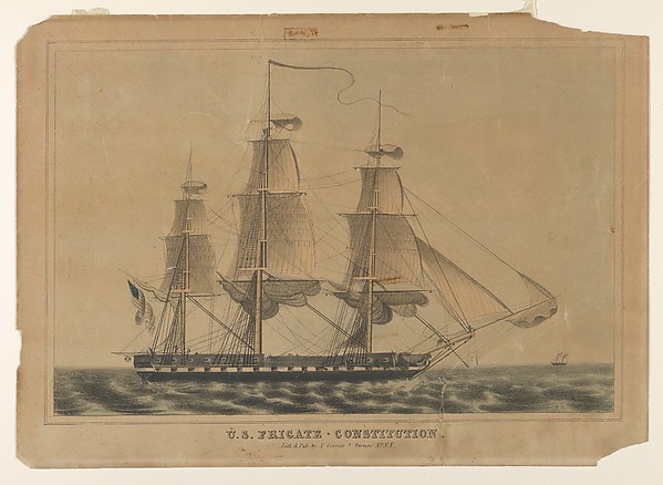 Nathaniel Currier, U.S. Frigate Constitution