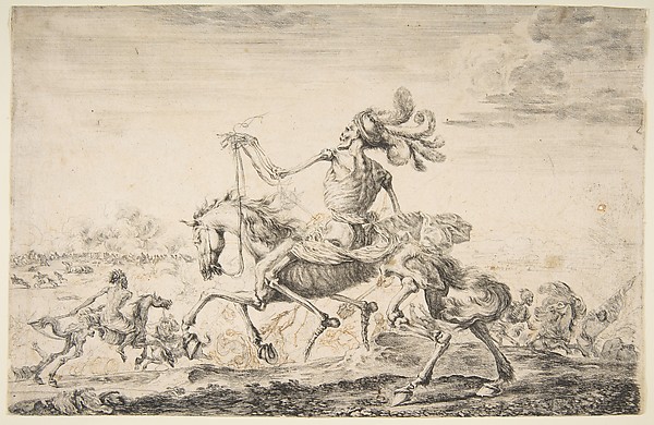 Stefano della Bella, Death on the Battlefield, from 'The five deaths' (Les cinq Morts)