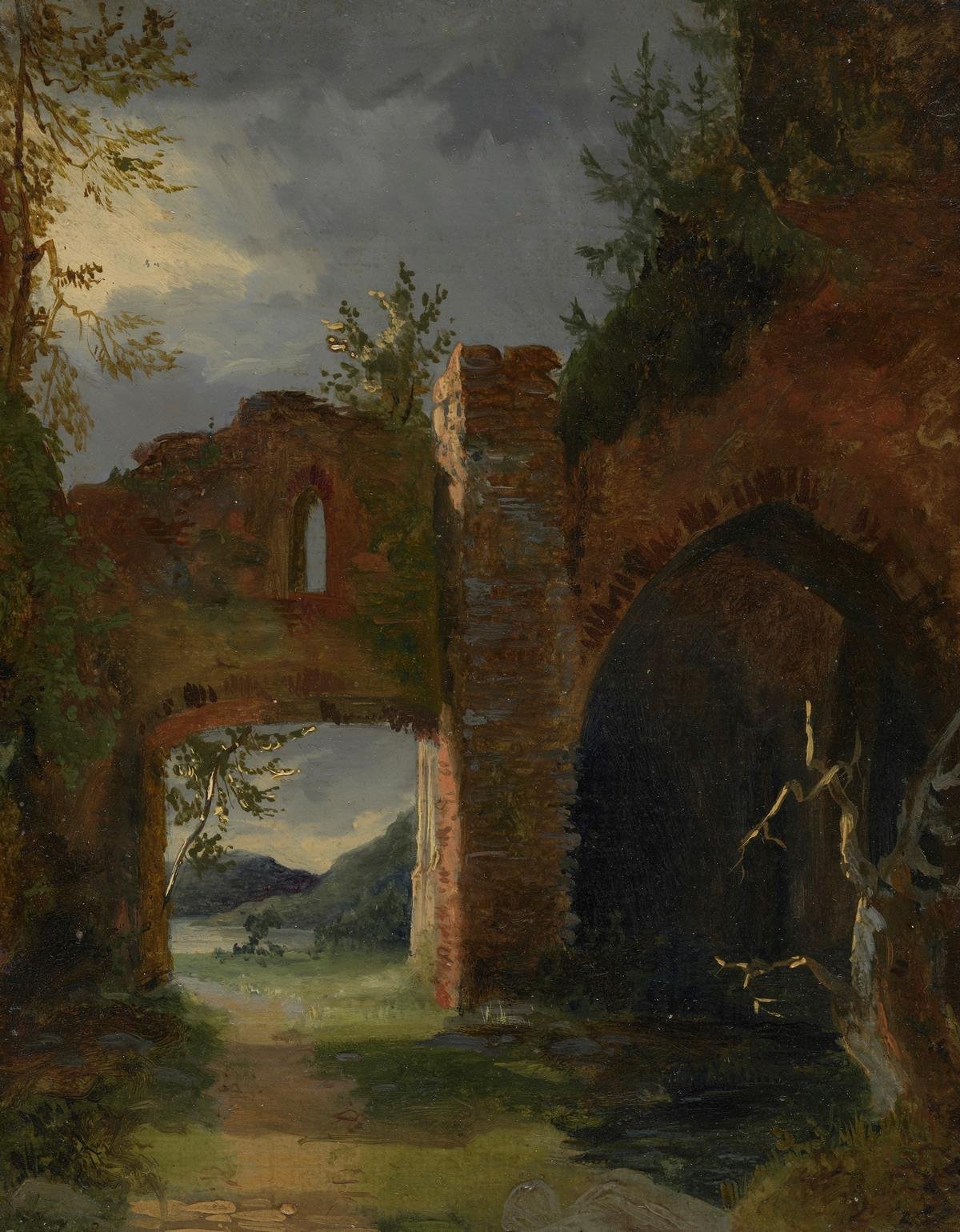 Carl Blechen, Landschaft mit Torruine
