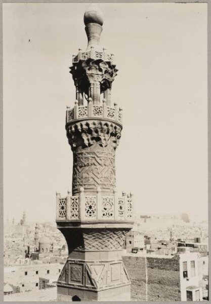 K.A.C. Creswell, Minaret of the madrasa of Sultan al-Ashraf Qaytbay at Qal'at al-Kabsh, Cairo