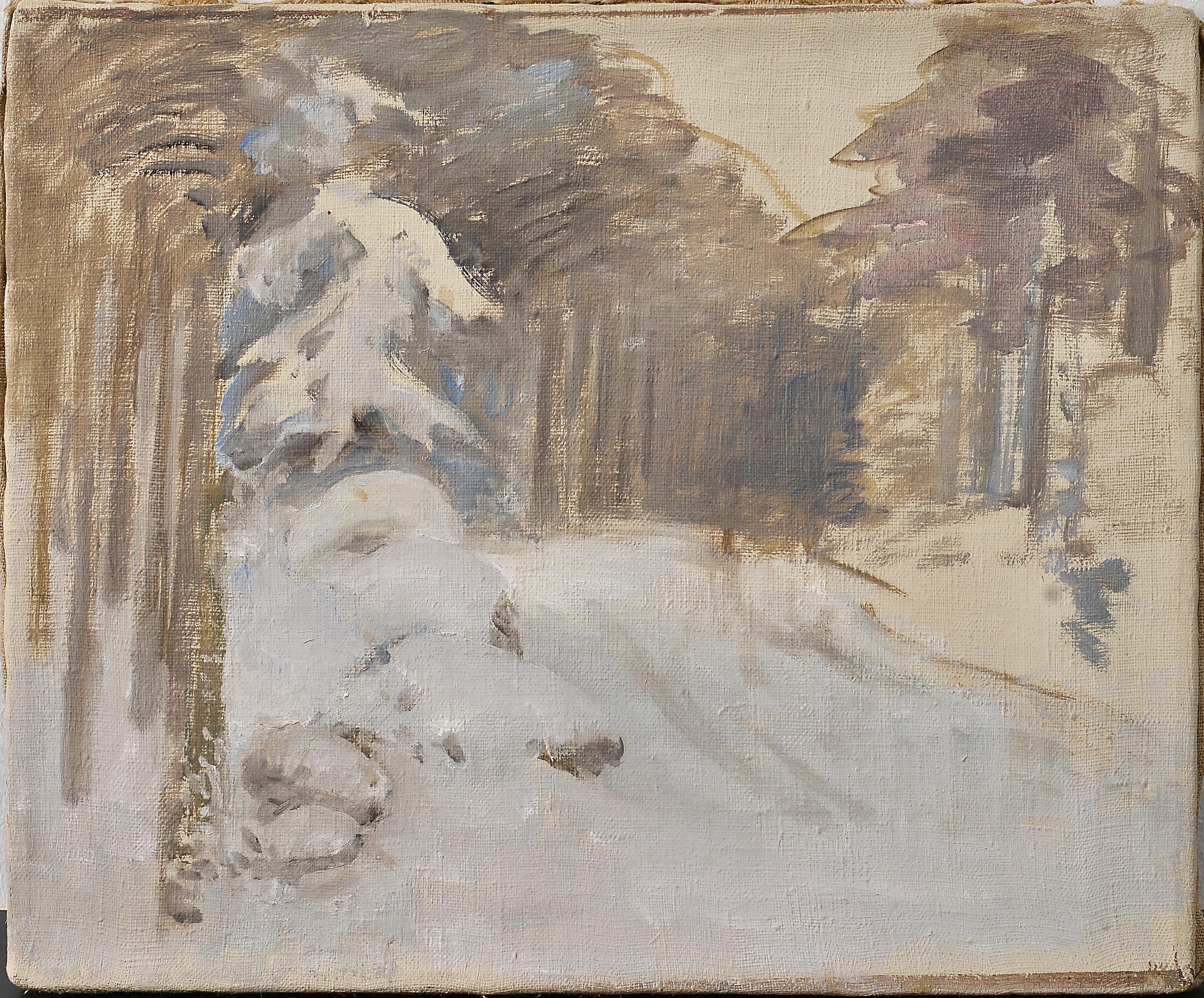 Venny Soldan-Brofeldt, Talvimaisema, luonnos (kehystämätön)