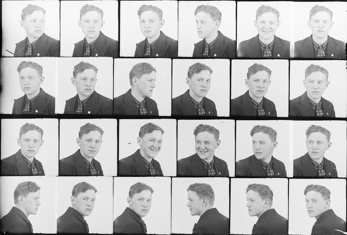 Skötsner-Edhlund, Ateljé Portrait - Young Man, Östhammar, Uppland