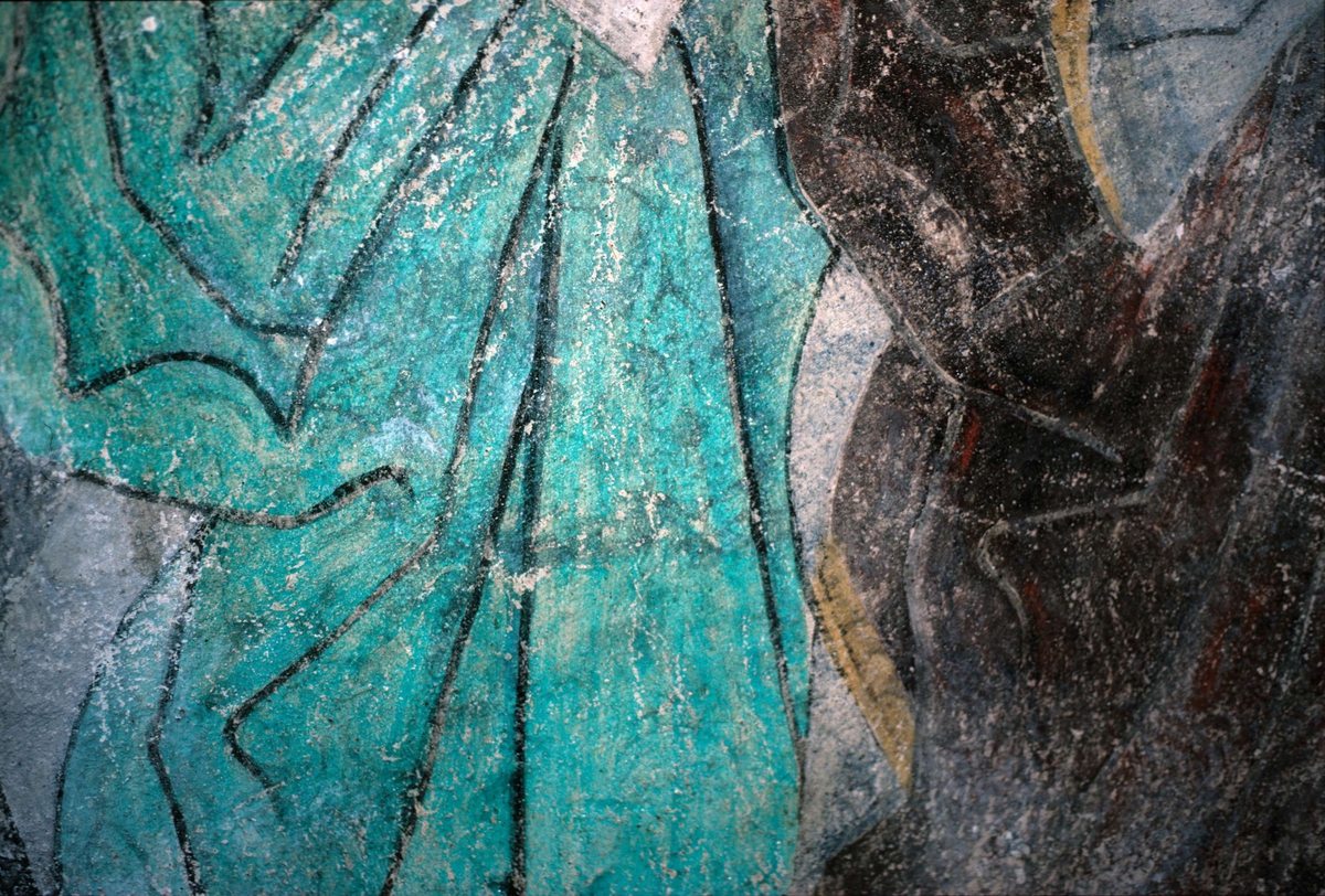 Rune Hammarling, Kalkmålning i Viksta kyrka, Viksta socken, Uppland 1986