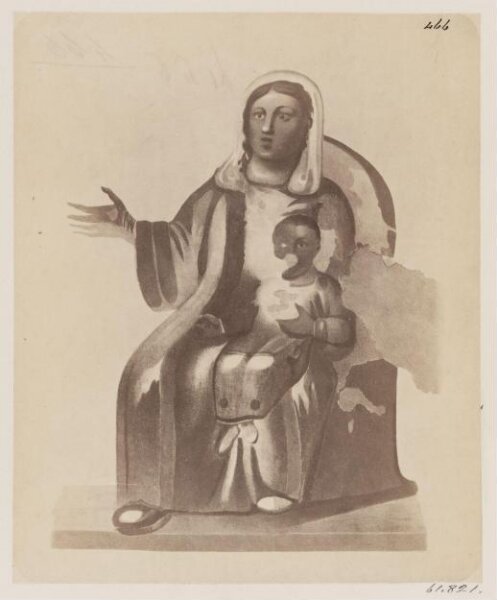 Parker, John Henry, Catacomb of S. Domitilla - Painting of the Madonna, A.D. 523