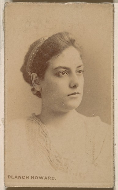 Kinney Brothers Tobacco Company, Blanch Howard, from the Actresses series (N246), Type 1, issued by Kinney Brothers to promote Sporting Extra Cigarettes