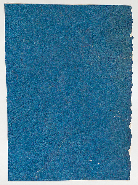 Anonymous, Blue paste paper