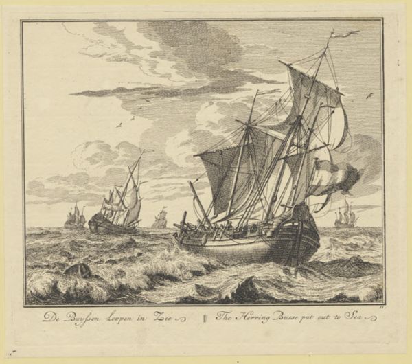 Adolf van der Laan, De Buyssen loopen in zee = The Herring Buysse put out to sea /