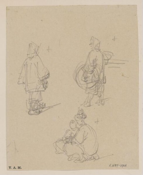 George Chinnery, Three sketches of boatwomen