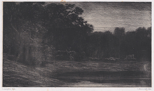 Charles Jacque, Chasse au Cerf