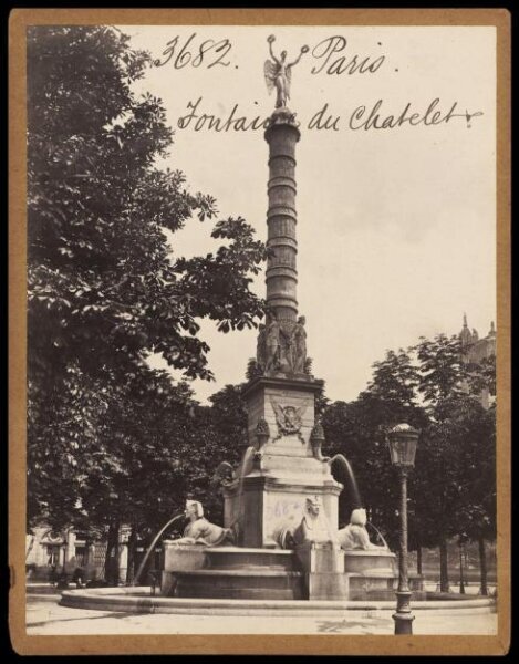 Francis Frith, Fontaine du Chatelet.  Paris