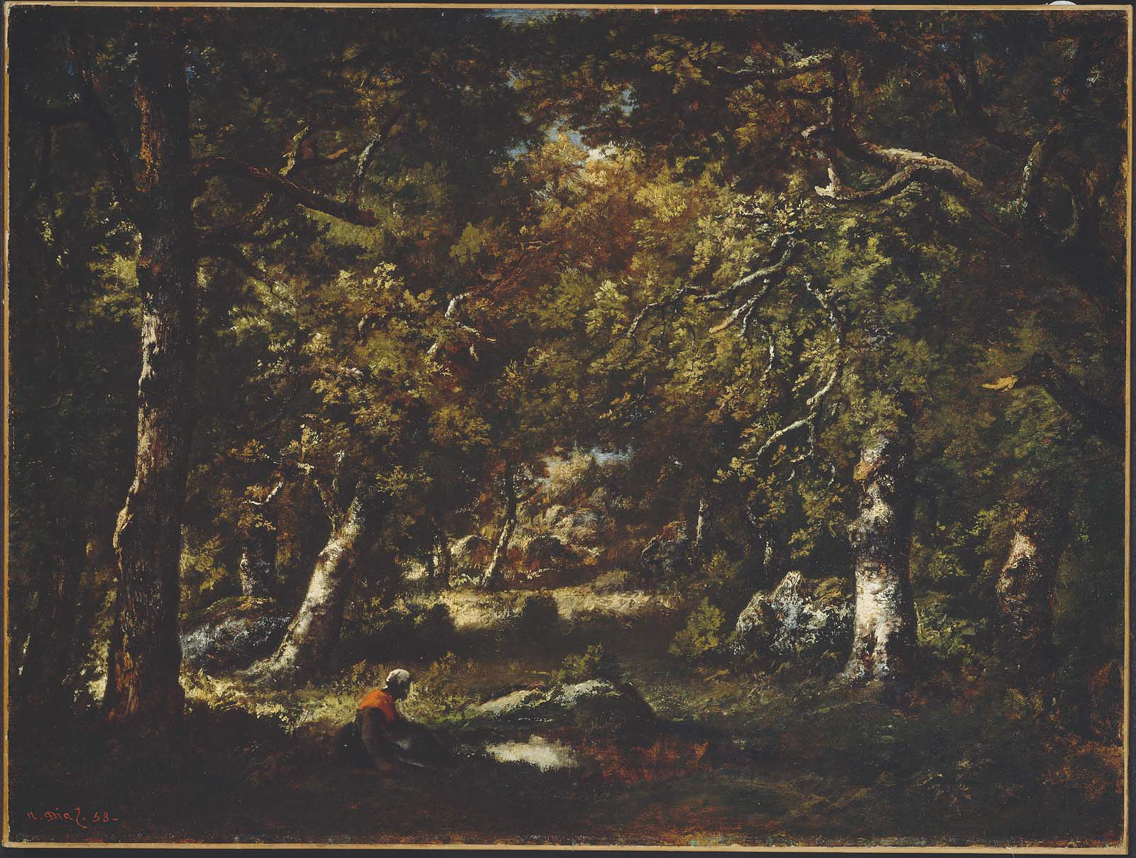 Narcisse Virgilio Díaz, Pool in the Forest