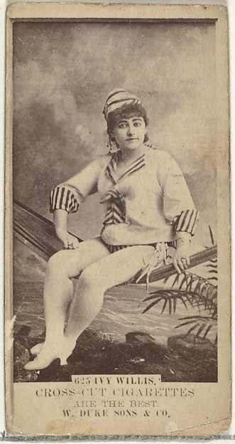 W. Duke, Sons & Co., Card Number 625, Ivy Willis, from the Actors and Actresses series (N145-3) issued by Duke Sons & Co. to promote Cross Cut Cigarettes