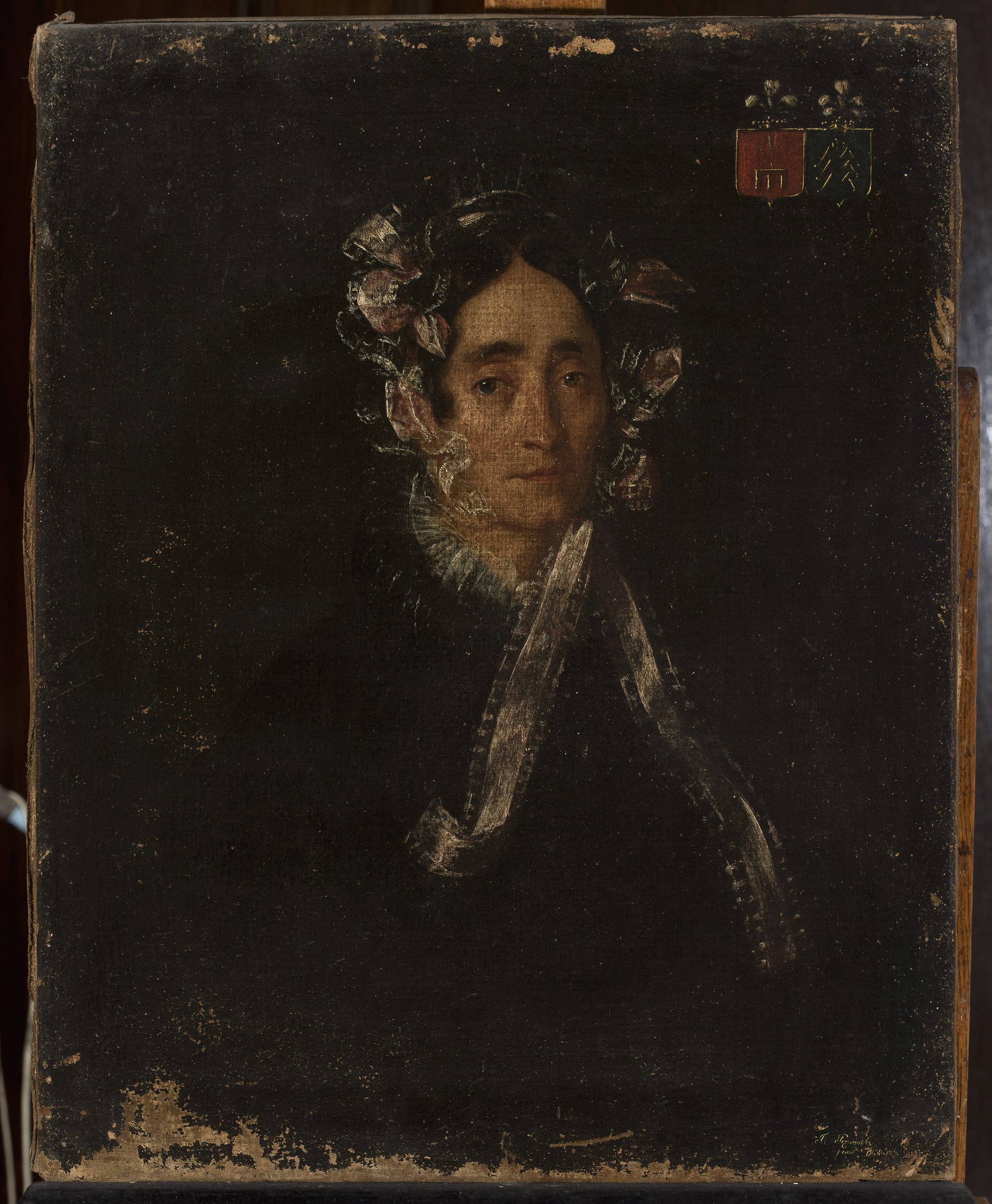 Feliks Pęczarski, Portrait of a woman in a cap