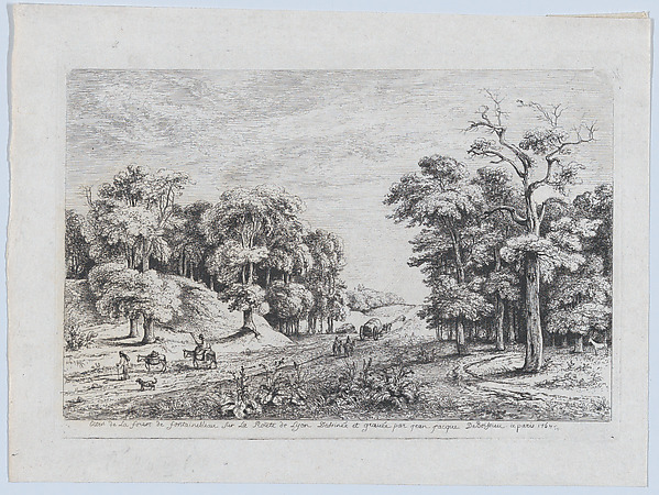Jean Jacques de Boissieu, Entrance to the Forest of Fontainebleau
