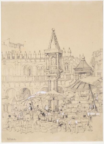 Samuel Prout, Market Place, Verona