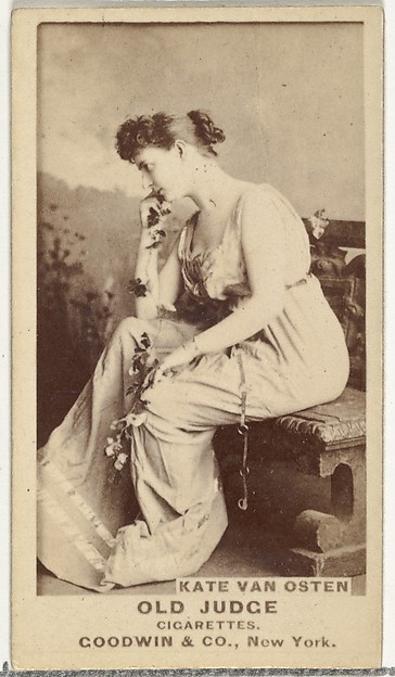 Goodwin & Company, Kate Van Osten, from the Actors and Actresses series (N171) for Old Judge Cigarettes