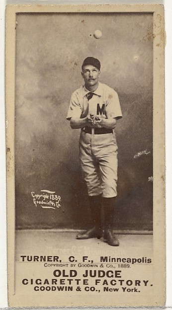Goodwin & Company, Thomas Turner, Center Field, Minneapolis, from the Old Judge series (N172) for Old Judge Cigarettes