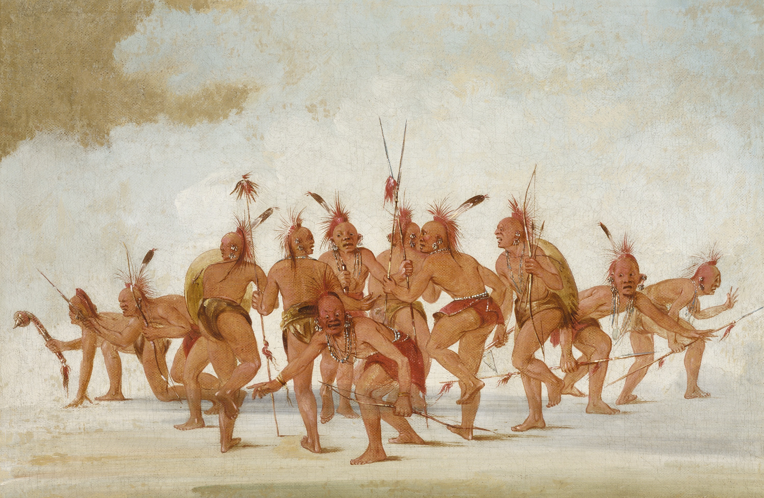 George Catlin, Discovery Dance, Sac and Fox