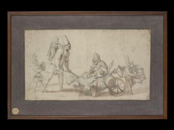 Unknown, Commedia dell'Arte performers
