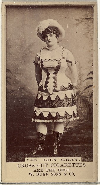 W. Duke, Sons & Co., Card Number 746, Lily Gray, from the Actors and Actresses series (N145-3) issued by Duke Sons & Co. to promote Cross Cut Cigarettes