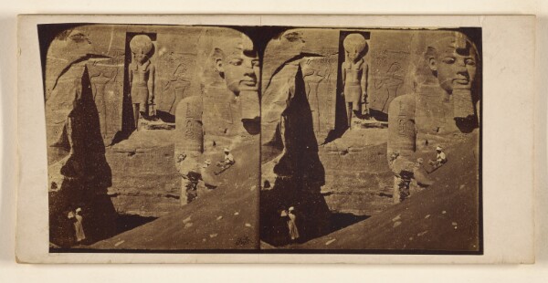 Francis Frith, [Colossal statue at Abou Simble]