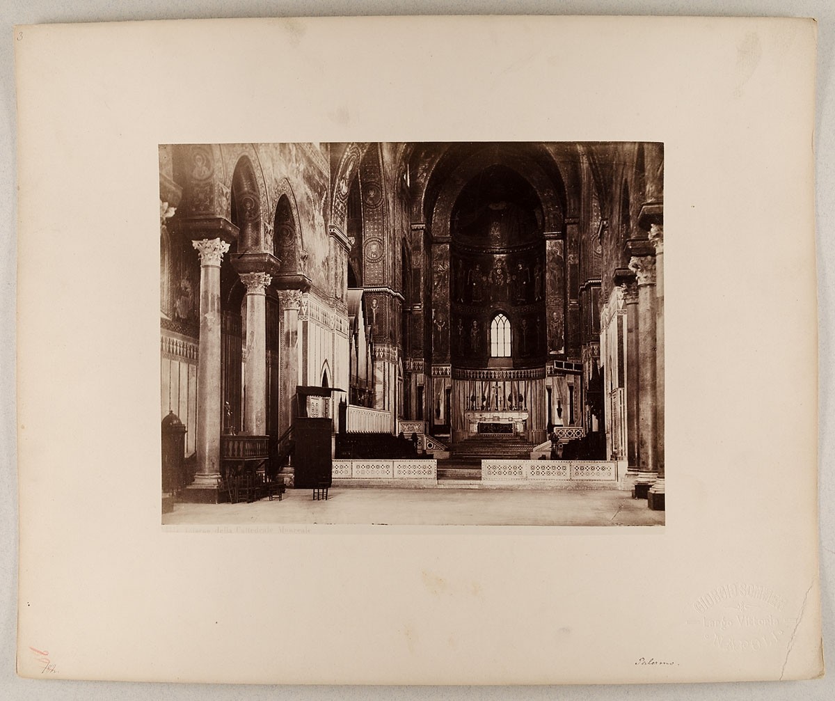 Giorgio Sommer, No. 1333. Interno della Cattedrale Monreale.