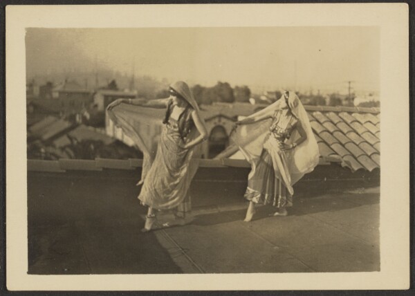 Louis Fleckenstein, [Dancers on Rooftop]