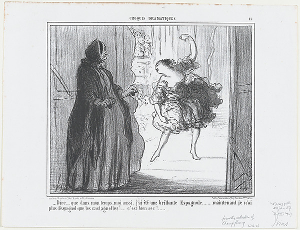 Honoré Daumier, Dire que dans mon temps, moi aussi..., from Croquis Parisiens, published in Le Charivari, January 24, 1857