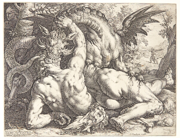 Hendrick Goltzius, Dragen fortærer Cadmus' mænd