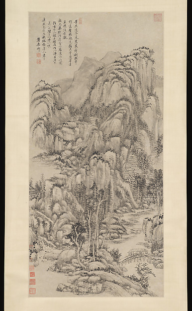 Wang Yuanqi, Landscape after Wu Zhen